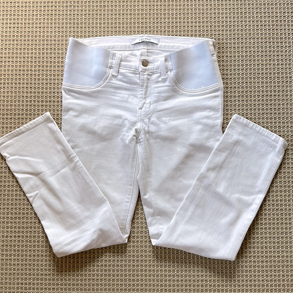 J BRAND maternity white cropped skinny - size 26 - Picture 1 of 1
